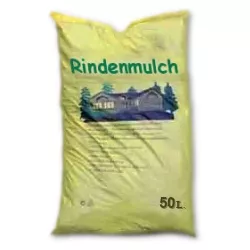 Rindenmulch - Natürliches Material zur Bodenbedeckung. Reduziert Unkrautwachstum. Ideal für Gartendekoration.