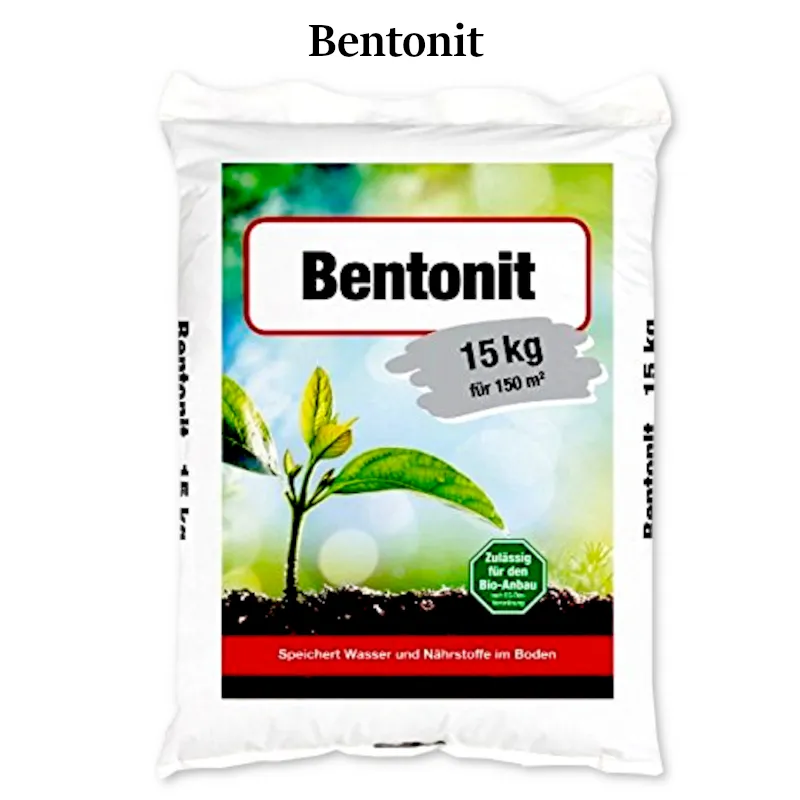 Bentonit - Natürliches Tonmineral für Bodenverbesserung und Wasserretention.