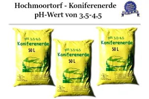 Hochmoortorf, Koniferenerde, Rhododendronerde.