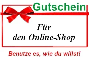 Gutschein für den Online-Shop